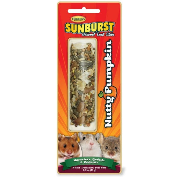 Higgins Sunburst Nutty Pumpkin Treat Stick for Small Rodents