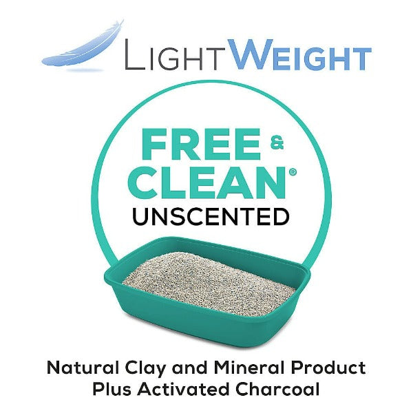 Tidy Cats Lightweight, Unscented, Dye-Free, Clumping Multi-Cat Cat Litter with TidyLock Protection and Ammonia Blocker Technology