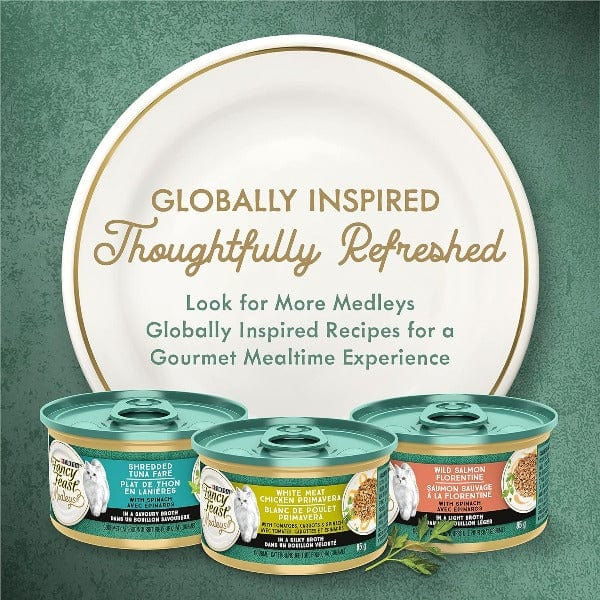 Fancy Feast Medleys Florentine Collection Canned Gourmet Cat Food Variety Pack for Adult Cats