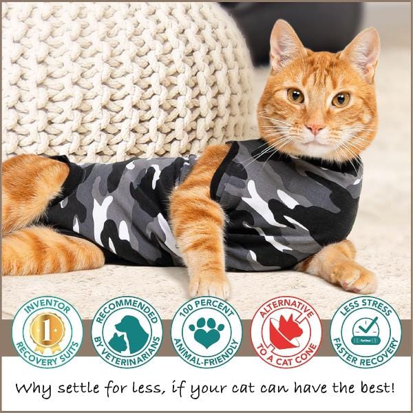 Soft and Comfortable Suitical Recovery Suit for Feline Friends