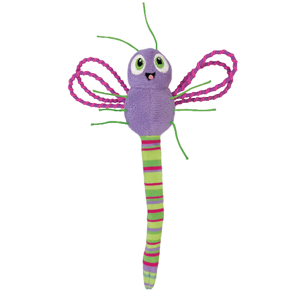 KONG Flingaroo Dragonfly Interactive Cat Toy for Endless Pounce and Capture Fun