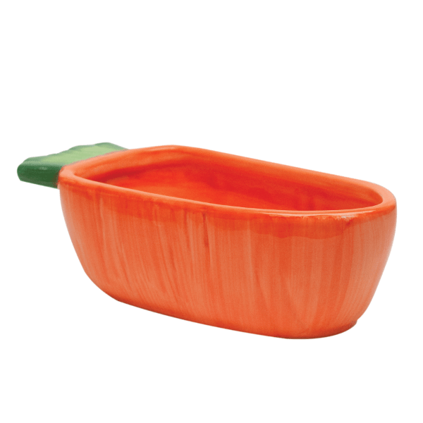 Kaytee Vegetable-themed T-shaped Bowl for Carrot Food and Water, Ideal for Small Pets