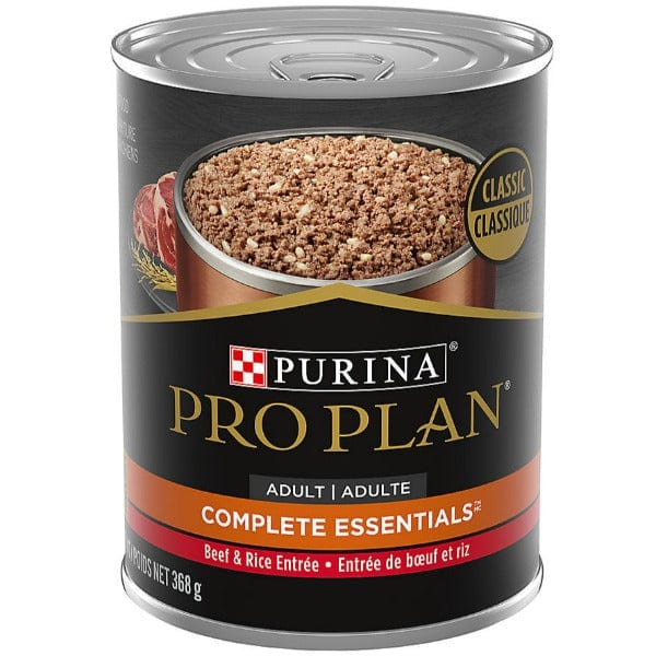 Purina Pro Plan Premium Adult Wet Canned Dog Food with Beef & Rice Entrée