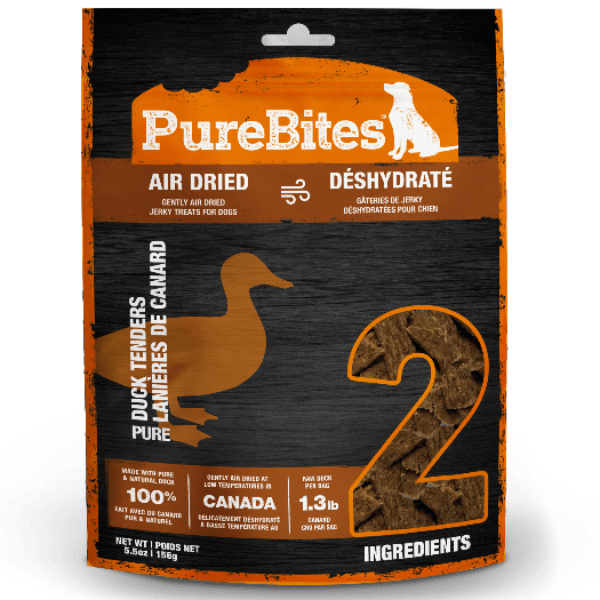 PureBites Premium Air - Dried Duck Jerky Treats for Dogs