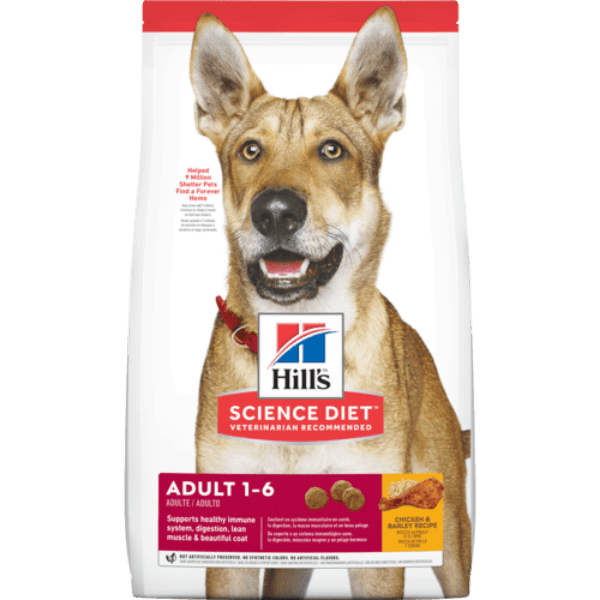Hill's Science Diet High - Quality Adult Dry Dog Food with Chicken & Barley
