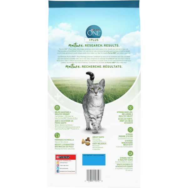 Purina ONE +Plus Premium Indoor Advantage Dry Cat Food with Real Turkey