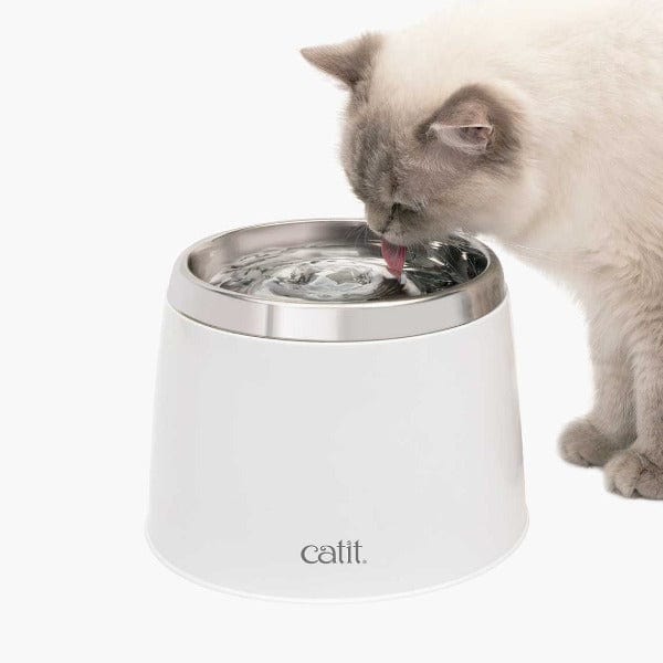 Upgraded Catit Stainless Steel Cat Drinking Fountain with Large Capacity