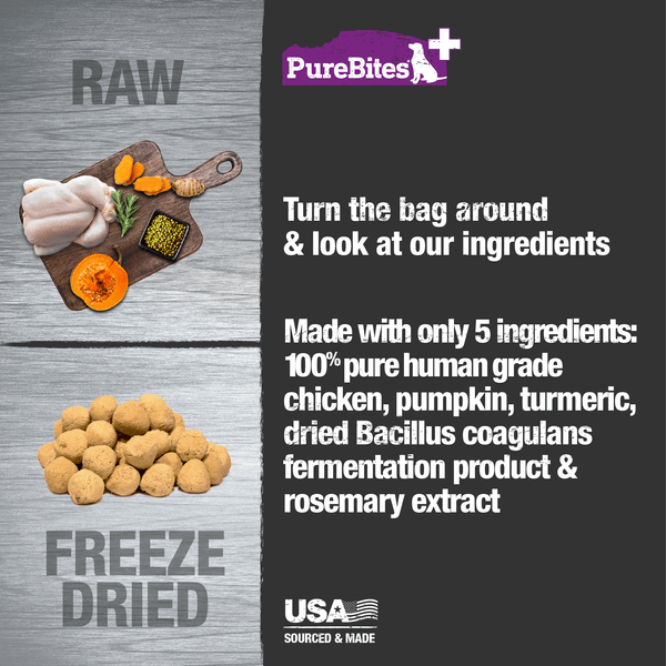 PureBites Freeze - Dried Dog Treats for Optimal Digestion
