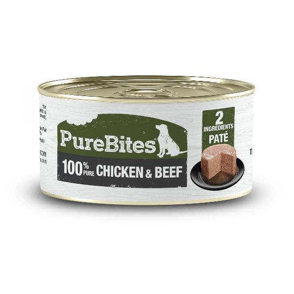 PureBites Premium Pure Protein Chicken and Beef Pâté Treats for Dogs