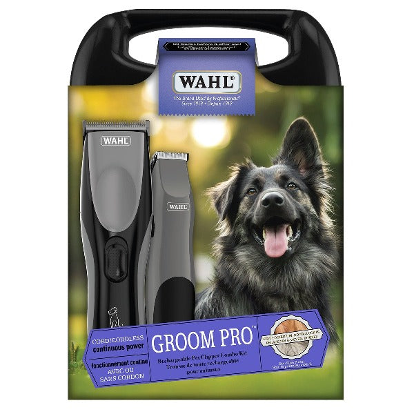 Wahl Professional Rechargeable Combo Kit for Pet Grooming with Dog Clipper and Trimmer