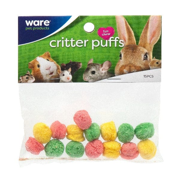 Ware Small Animal Treats - Critter Puffs, Delicious Chews for Your Furry Friends