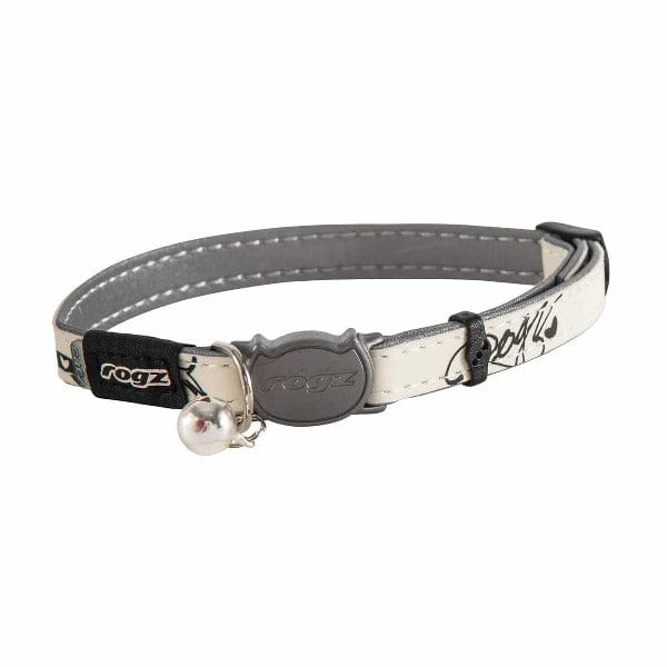 Rogz Glow-in-the-Dark Cat Collar with Break-Away Safety Buckle