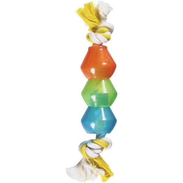 JW Durable TPR Pods Rope Dog Treat Dispensing Toy
