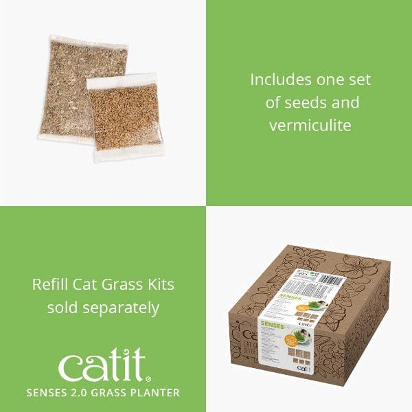 Catit Senses 2.0 Indoor Cat Grass Planter with Design Upgrades
