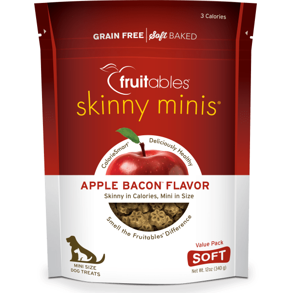 Fruitables Low - Calorie Mini Apple Bacon Flavor Dog Training Treats