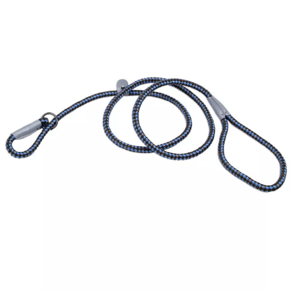K9 Explorer Reflective Braided Rope Slip-style Dog Walking Leash with Enhanced Visibility