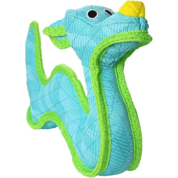 Tuffy DuraForce Blue Dragon Durable and Interactive Plush Dog Toy for Medium to Large Dogs