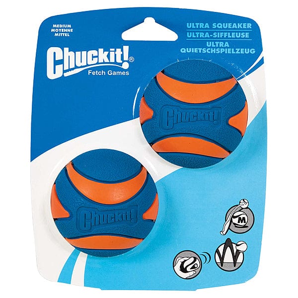 Chuckit! Ultra Squeaker Ball - High - Bounce, Durable & Launcher Compatible