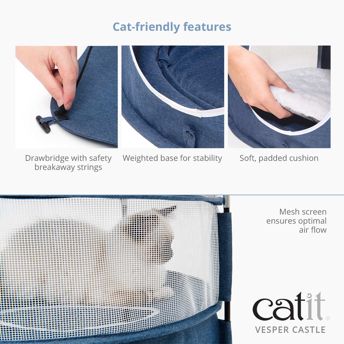 Catit Luxury Vesper Castle - A Premium Play and Lounge Spot for Cats