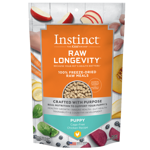 100% Freeze - Dried Instinct Raw Longevity Puppy Food with Chicken Recipe