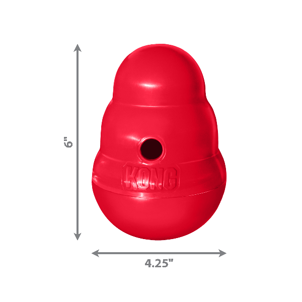 KONG Wobbler Interactive Treat - Dispensing Dog Toy for Mental Stimulation