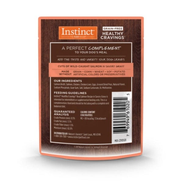 Instinct Healthy Cravings Grain - Free Dog Food Pouch with Real Wild - Caught Salmon Recipe