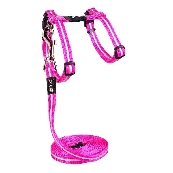 Rogz AlleyCat Reflective Adjustable Cat Harness & Lead Set