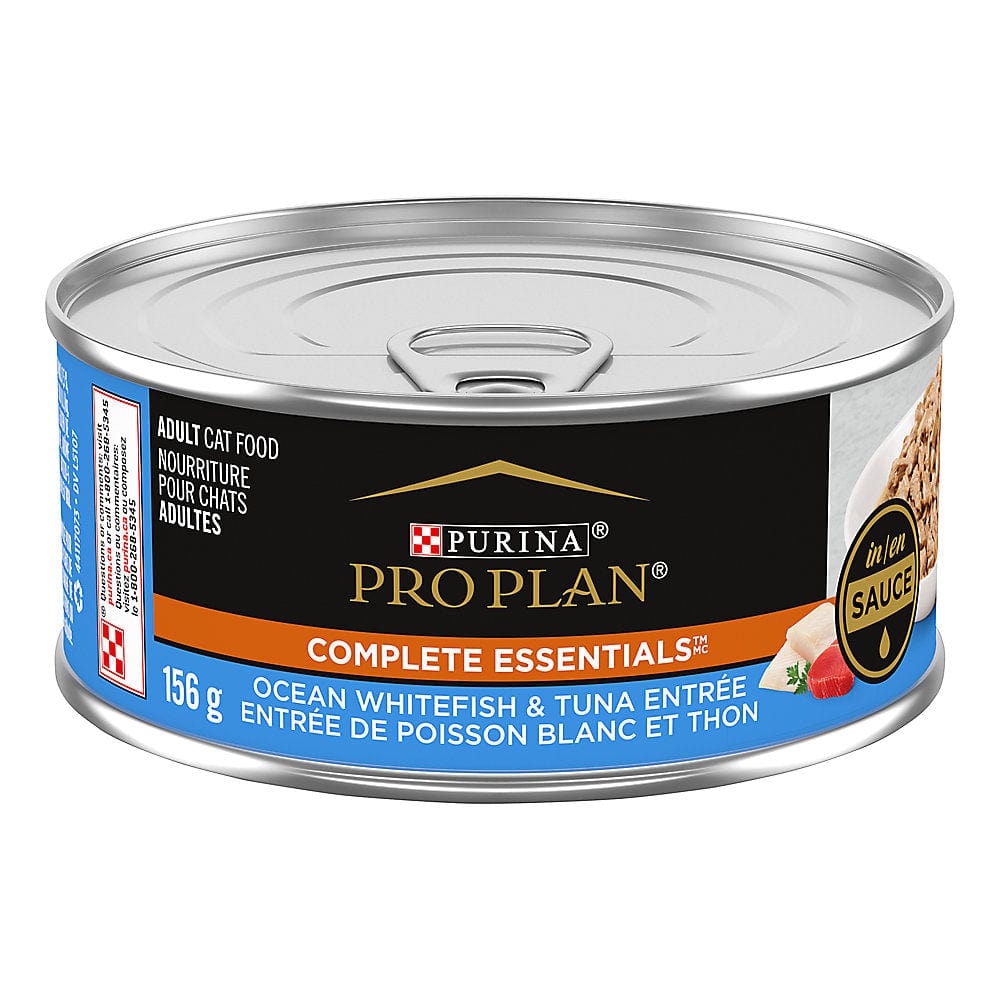 Purina Pro Plan Ocean Whitefish & Tuna Adult Wet Cat Food, 156g Can