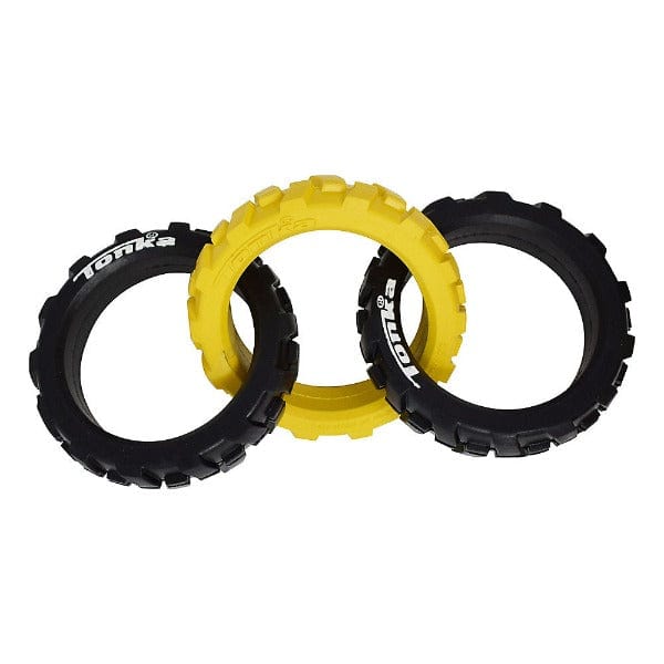 Tonka Heavy - Duty 3 - Ring Tug Toy for Energetic Dogs