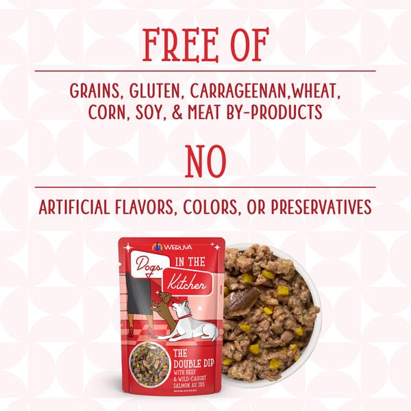 Double Dip Pouch Dog Food by Dogs in the Kitchen - A Tasty Meal for Canine Companions