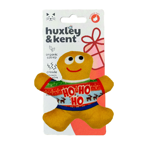 Huxley & Kent Cozy Festive Cat Toy in Ugly Sweater Design for G-Man Cats