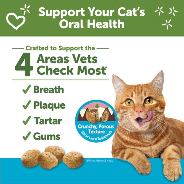 Whimzees Natural Dental Cat Treats with Chicken & Tuna Flavors