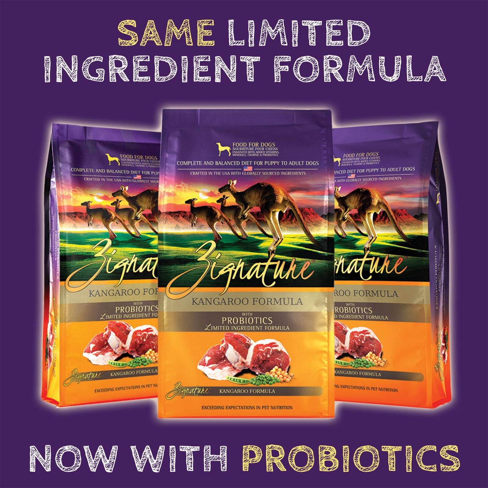 Zignature Premium Limited Ingredient Dry Dog Food with Kangaroo Formula