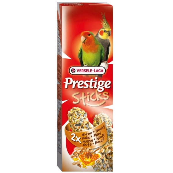 Versele-Laga Prestige Oven-Baked Seed Sticks with Nuts & Honey for Big Parakeets