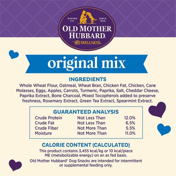 Wellness Old Mother Hubbard Mini Oven-Baked Original Mix Dog Biscuit Treats