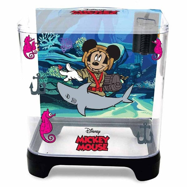 Classic Disney Mickey Mouse-themed 1.5 Gallon Freshwater Aquarium Starter Kit for Beginner Aquarists