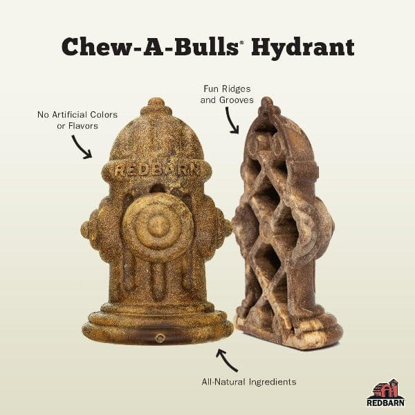 RedBarn Single Chew-A-Bulls Hydrant-Style Dog Treat for Daily Oral Care