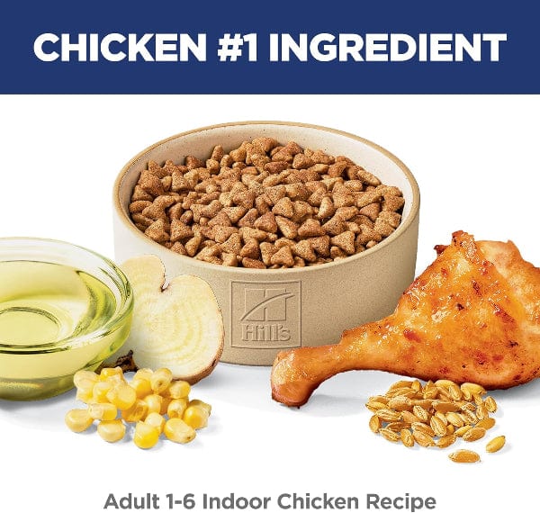 Hill's Science Diet Indoor Adult Chicken Flavor Dry Cat Food - Optimal Nutrition for Indoor Cats