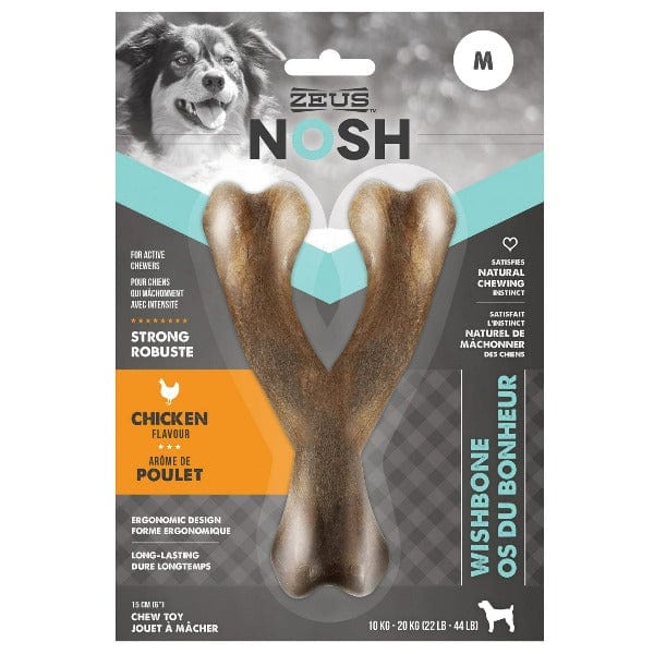 Zeus Strong Chicken NOSH Wishbone Chew Toy for Active Dogs