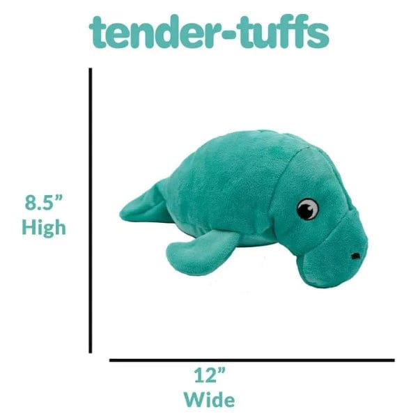 Tender-Tuffs Soft and Durable Big Shots Manatee Plush Toy for Dogs