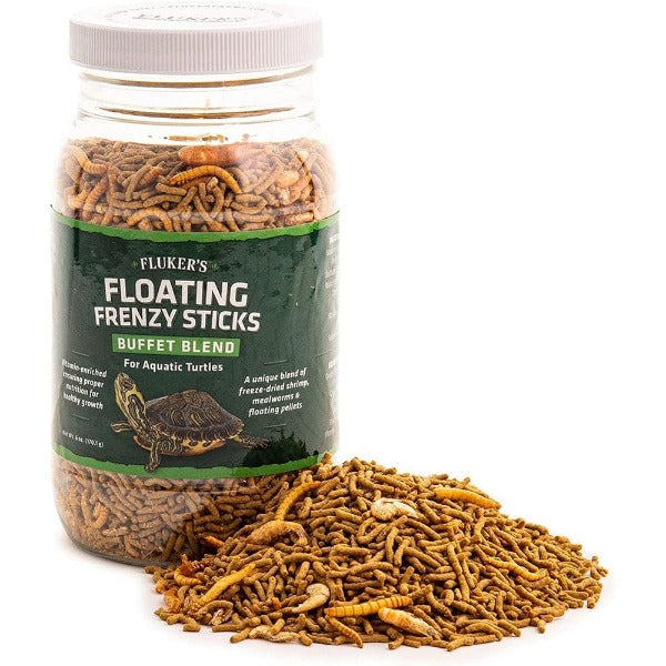 Fluker's Premium Aquatic Turtle Buffet Blend - Floating Frenzy Sticks