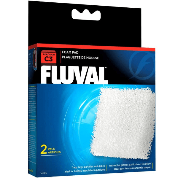 Highly Porous Fluval C Series Filter Foam Pad - 2-Pack for Aquariums