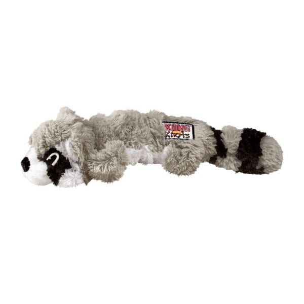 KONG Realistic Scrunch Knots Racoon Dog Toy for Light Chewing