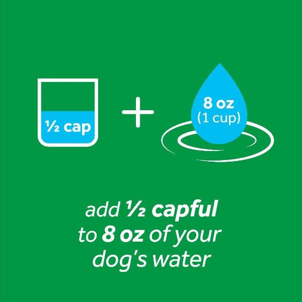 Tropiclean Dental Health Water Additive Solution for Dogs to Maintain Fresh Breath