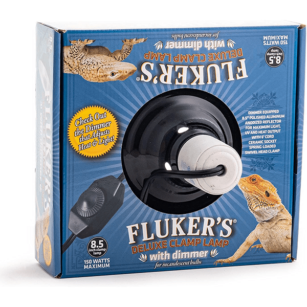 Fluker's Premium Adjustable Clamp Lamp with Dimmer Function