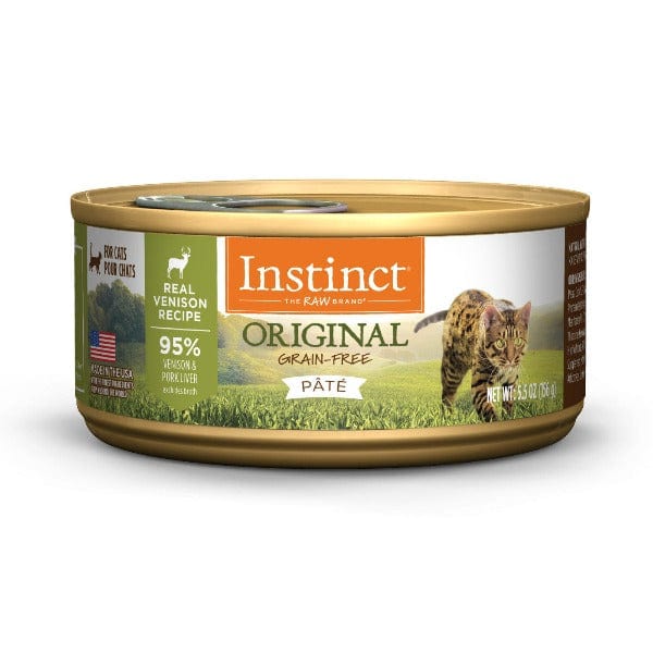 Instinct Original Premium Canned Cat Food with Real Grass - fed Venison Recipe