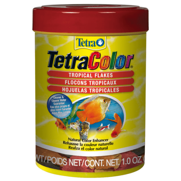 Tetracolor Tropical Fish Topical Color - Enhancing Flakes