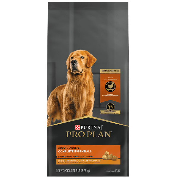 Purina Pro Plan High - Quality Adult Dry Dog Food with Shredded Blend of Chicken and Rice Recipe