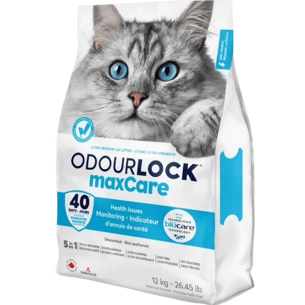 Intersand OdourLock maxCare Ultra Premium Cat Litter for Early Disease Detection