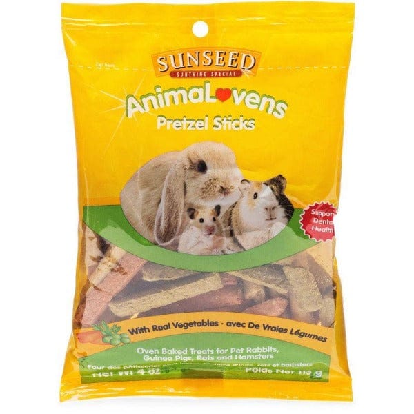 Sunseed AnimaLovens High - Quality Pretzel - Shaped Treat Sticks for Small Pet Animals